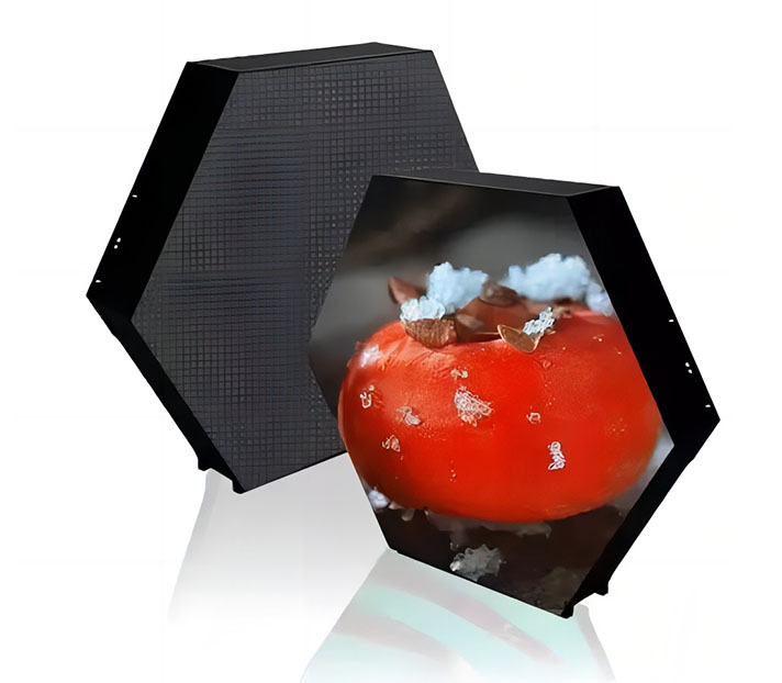 Pentagonal LED display screen