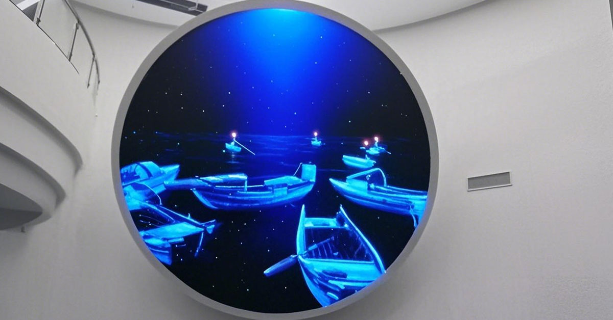 Дисковый светодиодный экран