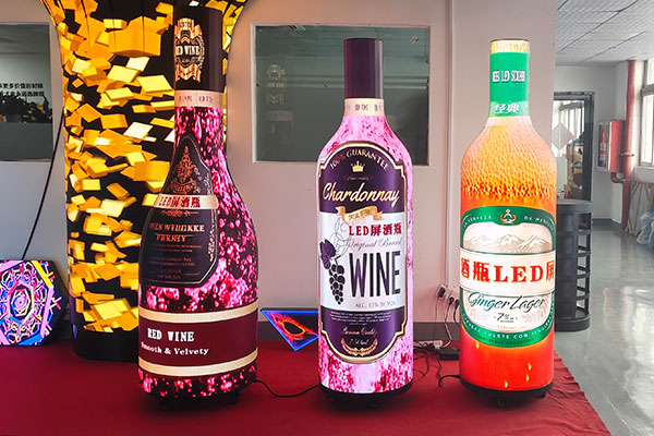 Винная бутылка светодиодный экран