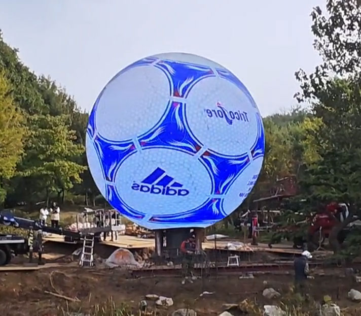 How Outdoor hemispherical spherical LED screen