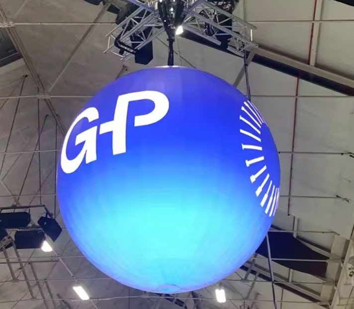 Indoor suspended spherical LED display screen
