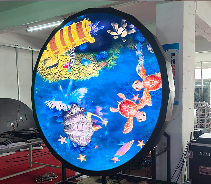 Hemispherical LED screen