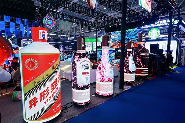 Wine Bottle LED Screen
