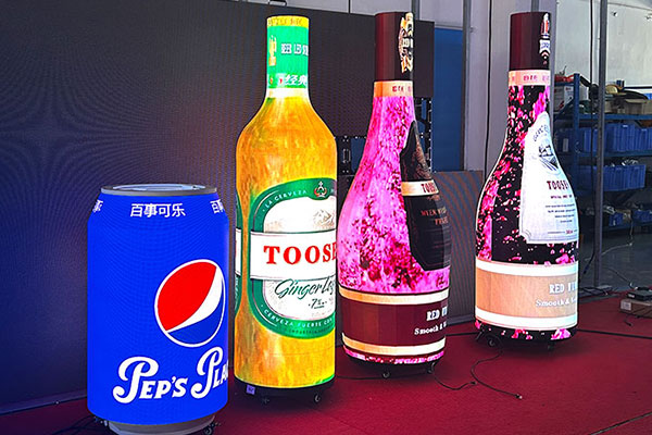Wine Bottle LED Screen