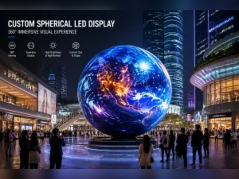 Custom Spherical LED Display | 360° LED Sphere Screen Manufacturer