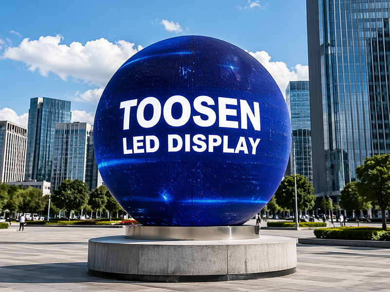 UK – P5 Outdoor Spherical LED Display for Shopping Plaza
